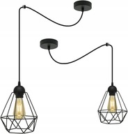 Stropné svietidlo Spider 1 loft čierne závesné tienidlá previsové LED luster E27 Stropné svietidlo Spider 1 loft čierne závesné tienidlá previsové LED luster E27