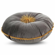 Dekoračný vankúš VELVET/67 40 béžový okrúhly jasiek orientálny zamat Dekoračný vankúš VELVET/67 40 béžový okrúhly jasiek orientálny zamat