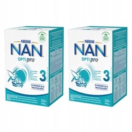 NAN OPTIPRO 3 Ďalšie mlieko 1. ročník 2x650g NAN OPTIPRO 3 Ďalšie mlieko 1. ročník 2x650g