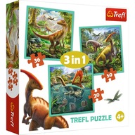 Puzzle Dinosaury 3 v 1 34837 Trefl