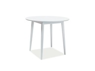 Stôl LARSON 90x90 biely do jedálne SIGNAL