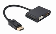 Adaptér Gembird DisplayPort na HDMI + VGA