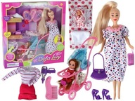 TEHOTNÁ BÁBIKA LUCY + XXL DOPLNKY, LEANTOY TEHOTNÁ BÁBIKA LUCY + XXL DOPLNKY, LEANTOY