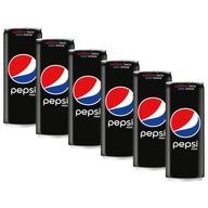 Pepsi Cola Max Sýtený nápoj 6x 330 ml plechovka Pepsi Cola Max Sýtený nápoj 6x 330 ml plechovka