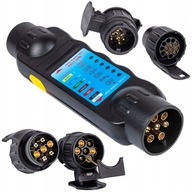 TESTER ZÁSUVKY ZÁSUVKY PRÍVESU + 2 ADAPTÉRY 7PIN 13PIN METER TESTER ZÁSUVKY ZÁSUVKY PRÍVESU + 2 ADAPTÉRY 7PIN 13PIN METER