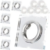 6x GU10 SKLENENÁ HALOGÉNOVÁ LAMPA PRE LED ŽIAROVKY 6x GU10 SKLENENÁ HALOGÉNOVÁ LAMPA PRE LED ŽIAROVKY