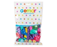 Gemar Mix metalizované balóniky G90 100 ks Gemar Mix metalizované balóniky G90 100 ks