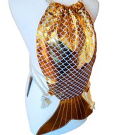 Sack Bag Školský batoh na topánky Mermaid Fish 3D