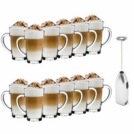 Poháre na kávu Latte Macchiato 12 ks a napeňovač Poháre na kávu Latte Macchiato 12 ks a napeňovač