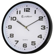 Nástenné hodiny Elitehoff čierne 30cm