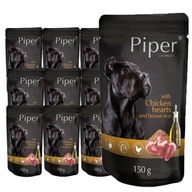 Sada Piper Animals s kuracími srdiečkami 10x150 g