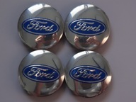 4x Emblémy pre ráfiky FORD 56 mm, strieborné 4x Emblémy pre ráfiky FORD 56 mm, strieborné