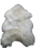 Islandská ovčia koža dlhé vlasy biele 110-125 cm