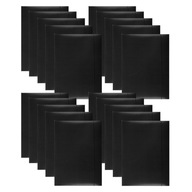 A4 zakladač s gumičkou na dokumenty, kartón, čierny, 20 ks