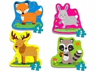 KOCKY PUZZLE BABY KLASICKÉ LESNÉ ZVIERATKÁ 36077 KOCKY PUZZLE BABY KLASICKÉ LESNÉ ZVIERATKÁ 36077