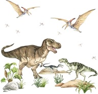 Detské nálepky na stenu Dinosaury T-REX Detské nálepky na stenu Dinosaury T-REX