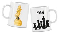 ŠACHOVÝ vejárový hrnček CHESS s menom + kartónová škatuľka ŠACHOVÝ vejárový hrnček CHESS s menom + kartónová škatuľka