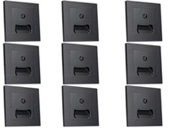 9x Držiak LED lampy 230V Schodiskové osvetlenie Senzor pohybu za súmraku 9x Držiak LED lampy 230V Schodiskové osvetlenie Senzor pohybu za súmraku