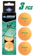 DONIC Elite loptičky na stolný tenis * Oranžová - 3 ks. DONIC Elite loptičky na stolný tenis * Oranžová - 3 ks.