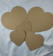 ozdobné kartónové odrezky Súprava srdca 20 ks