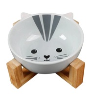 PETSTORY keramická miska bambusová základňa 330ml PETSTORY keramická miska bambusová základňa 330ml
