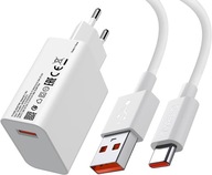 Xiaomi Note 12 Pro 33W rýchla sieťová nabíjačka + USB-C kábel na rýchle nabíjanie