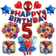 SPIDER MAN NARODENINOVÝ SET VEĽKÉ FÓLIOVÉ BALÓNY 28 KS + BANNER 5. NAROD. SPIDER MAN NARODENINOVÝ SET VEĽKÉ FÓLIOVÉ BALÓNY 28 KS + BANNER 5. NAROD.