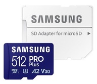 Karta Samsung 512 GB microSDXC PRO Plus 180 MB/s