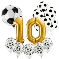 SET LOPTÍ 10. narodeniny BALÓNY FUTBAL 100 CM SET LOPTÍ 10. narodeniny BALÓNY FUTBAL 100 CM
