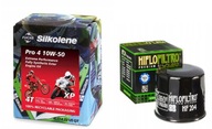 4T SILKOLENE PRO 4 OIL 10W50 XP 4L + HIFLO HF 204