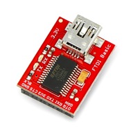 Prevodník USB-UART FTDI 3,3V miniUSB Prevodník USB-UART FTDI 3,3V miniUSB