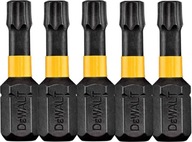 Sada rázových bitov T27 5 ks. Hroty DeWalt Sada rázových bitov T27 5 ks. Hroty DeWalt