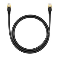 Rýchly sieťový kábel Baseus RJ-45 cat.8 40Gbps 1m okrúhly - čierny Rýchly sieťový kábel Baseus RJ-45 cat.8 40Gbps 1m okrúhly - čierny