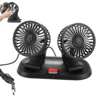 VENTILÁTOR DO AUTO DVOJITÝ VENTILÁTOR 5V USB 360° VENTILÁTOR DO AUTO DVOJITÝ VENTILÁTOR 5V USB 360°