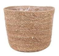 OKRUHOVÝ KOŠÍK BOHO NA MORSKÚ TRÁVU 26x26x21 cm OKRUHOVÝ KOŠÍK BOHO NA MORSKÚ TRÁVU 26x26x21 cm
