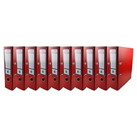 Zakladač pákový A4 PP EKOBOX 80mm ČERVENÝ 10 ks. široký hrubý Zakladač pákový A4 PP EKOBOX 80mm ČERVENÝ 10 ks. široký hrubý