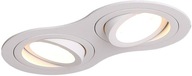 VSTAVANÁ LAMPA OCZKO 2X50W BIELA MAXLIGHT VSTAVANÁ LAMPA OCZKO 2X50W BIELA MAXLIGHT