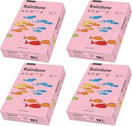 Rainbow A4 kopírovací papier 80g 500 listov ružový x4