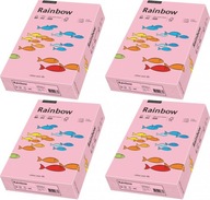 Rainbow A4 kopírovací papier 80g 500 listov ružový x4