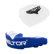 BELTOR BELTOR CHRÁNIČ ÚST BOX MMA TRI MODRÁ + Púzdro BELTOR BELTOR CHRÁNIČ ÚST BOX MMA TRI MODRÁ + Púzdro