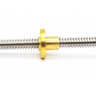 Trapézová nerezová skrutka TR5x2 L150mm + matica Trapézová nerezová skrutka TR5x2 L150mm + matica