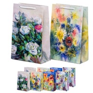 Laminované darčekové tašky 24x16x7 cm Sada 10 ks 150g/m2 Odolné Laminované darčekové tašky 24x16x7 cm Sada 10 ks 150g/m2 Odolné