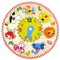 Bino hodiny a puzzle so zvieratkami Bino hodiny a puzzle so zvieratkami
