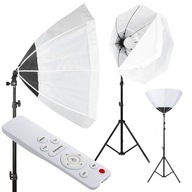 Sada SOFTBOX s diaľkovým ovládaním 50W LED Sada SOFTBOX s diaľkovým ovládaním 50W LED