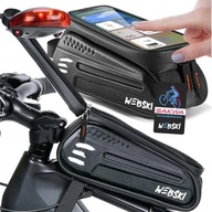 Vodotesné puzdro na tašku na bicykel, obrnený držiak na telefón + svetlo na bicykel Vodotesné puzdro na tašku na bicykel, obrnený držiak na telefón + svetlo na bicykel