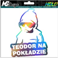 Nálepka na okno TEODOR ON BOARD HOLOGRAM Nálepka na okno TEODOR ON BOARD HOLOGRAM