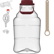 Wine Balloon Smoke Gallon 15L nerozbitný ľahký materiál kohútik s rukoväťou Wine Balloon Smoke Gallon 15L nerozbitný ľahký materiál kohútik s rukoväťou