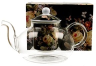 SKLENENÝ džbán infuzér BLACK roses DARČEK 1L SKLENENÝ džbán infuzér BLACK roses DARČEK 1L