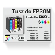 5x NOVÝ atrament 502XL pre EPSON Expression Home XP-5150 XP-5100 XP-5105 5x NOVÝ atrament 502XL pre EPSON Expression Home XP-5150 XP-5100 XP-5105