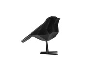 Dekoratívna figúrka malý zamatový čierny vtáčik